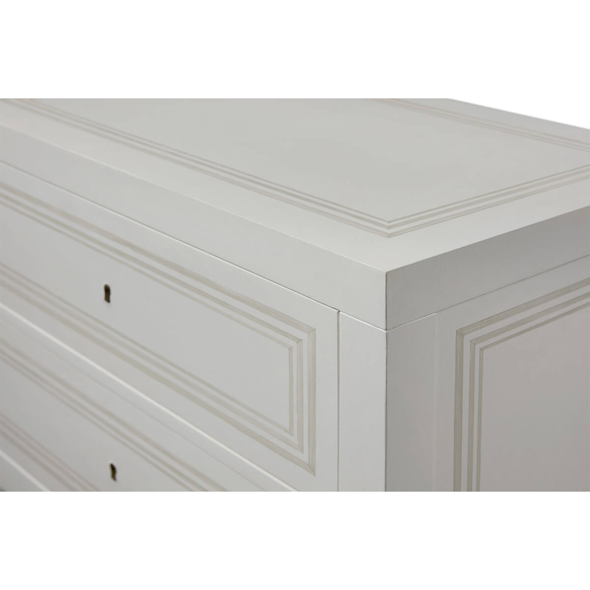 Painted Italian Neo Classic Bedside Chest - English Georgian America