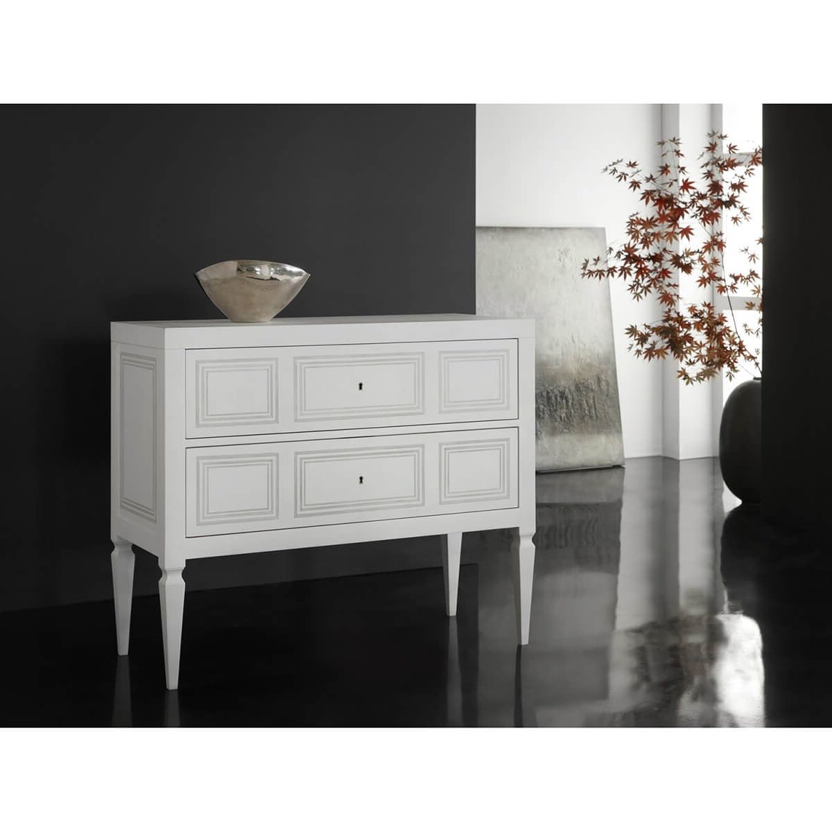 Painted Italian Neo Classic Chest of Drawers - English Georgian America