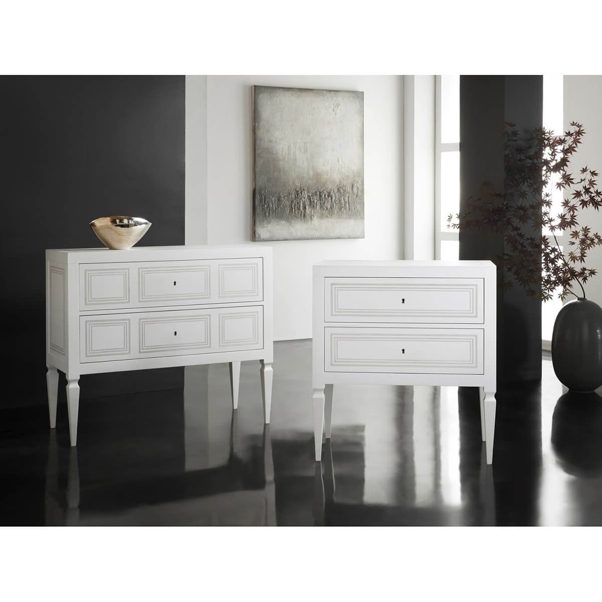 Painted Italian Neo Classic Chest of Drawers - English Georgian America
