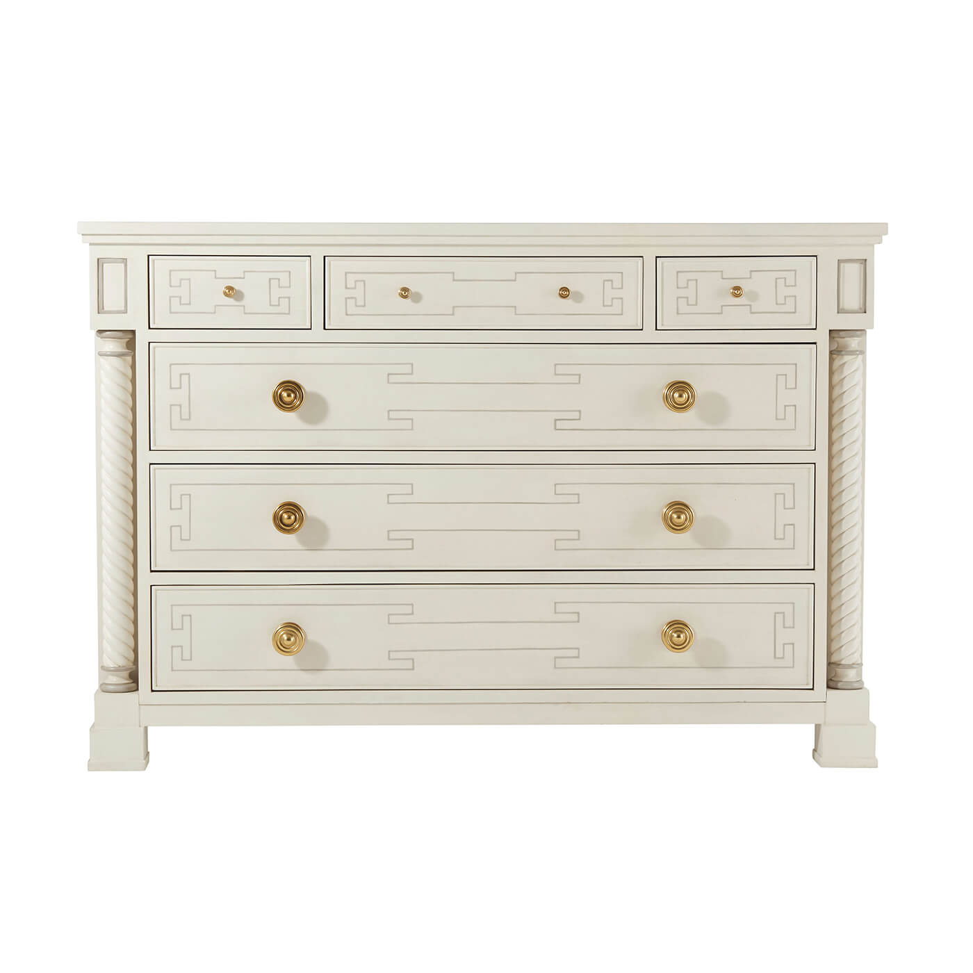 Painted Neo Classic Chest of Drawers - English Georgian America