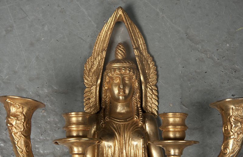 Pair of Empire Four-Light Sconces - English Georgian America