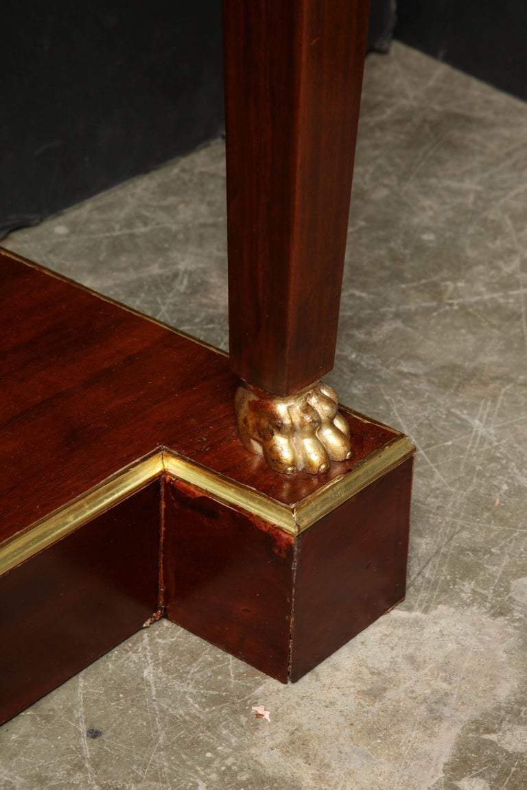 Pair of Empire Marble-Top Consoles - English Georgian America