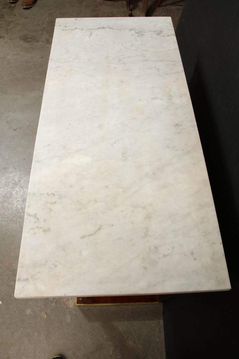 Pair of Empire Marble-Top Consoles - English Georgian America