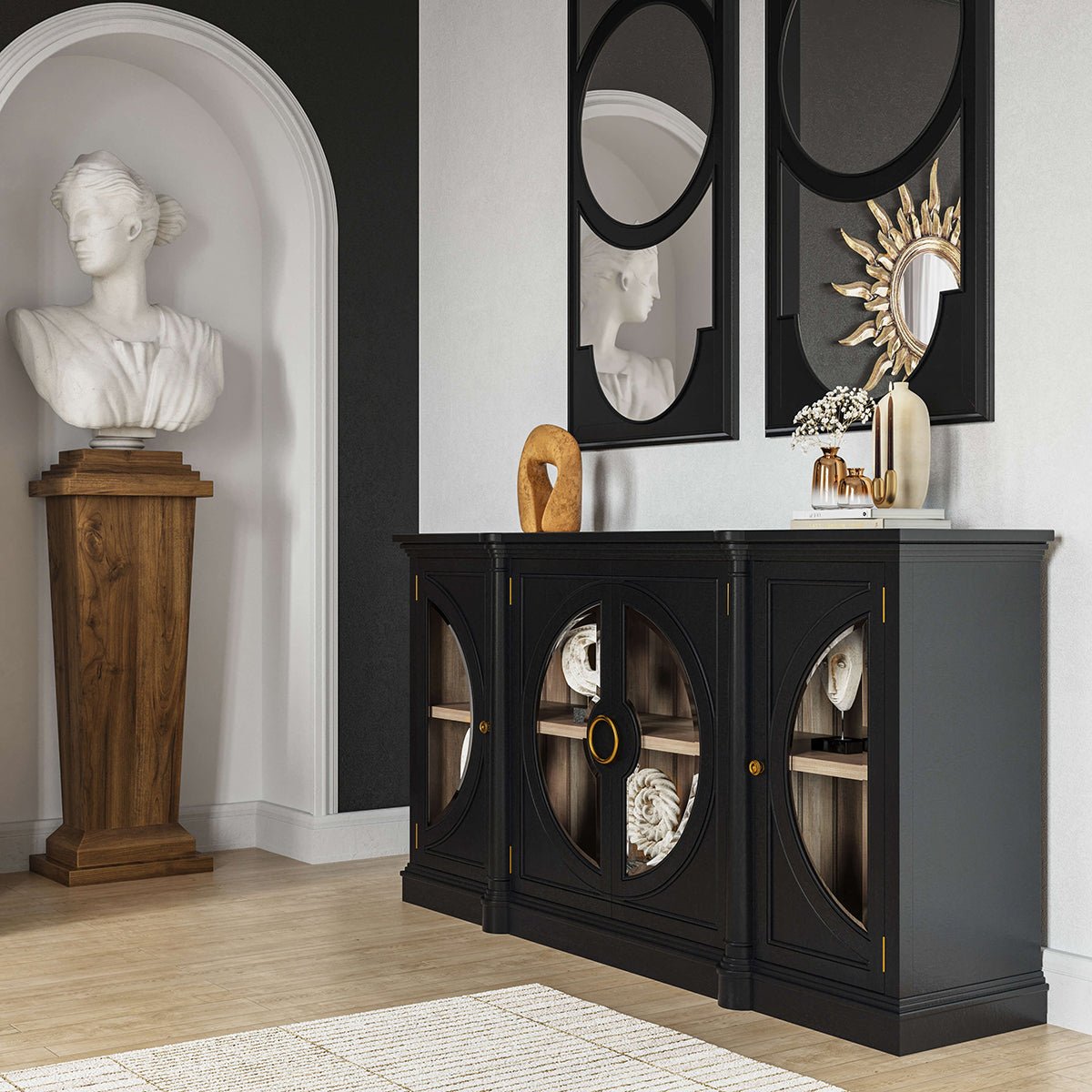 Pair of French Art Deco Mirrors - English Georgian America