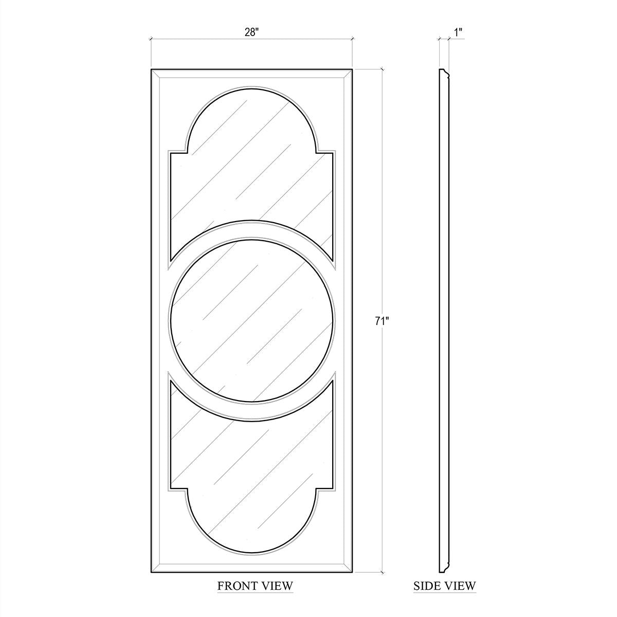 Pair of French Art Deco Mirrors - English Georgian America