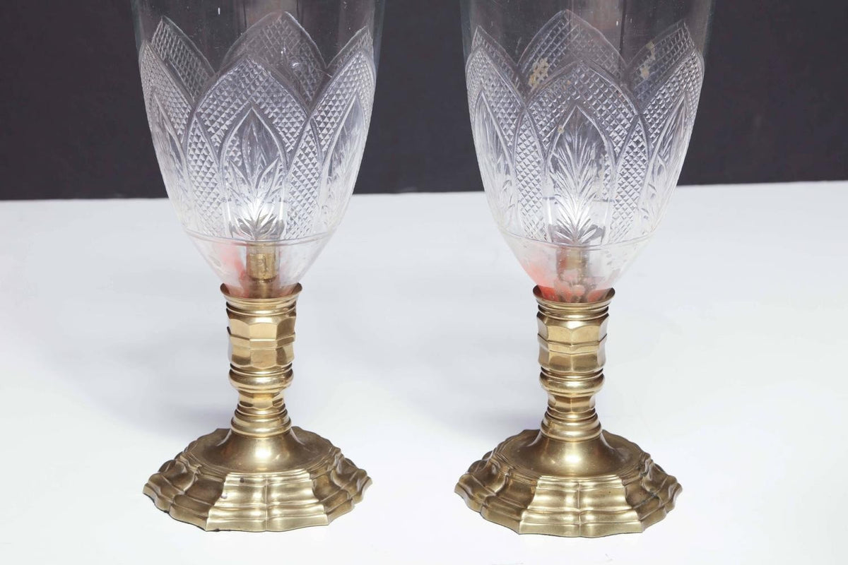 Pair of French Bronze Photophores - English Georgian America