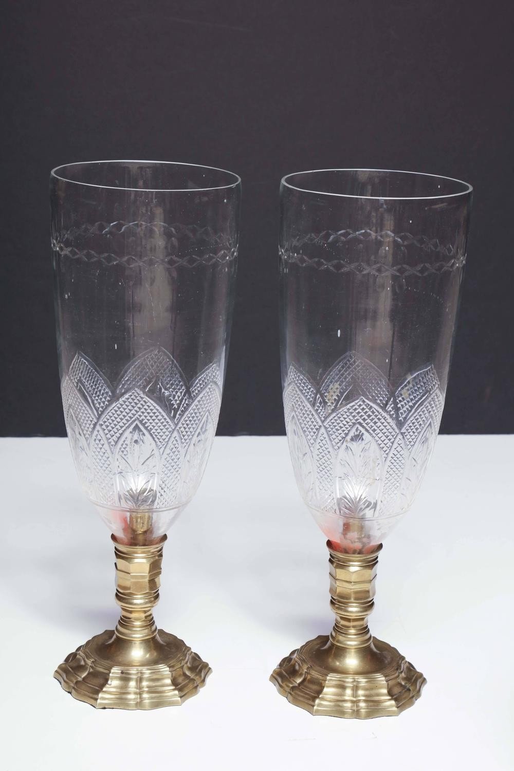 Pair of French Bronze Photophores - English Georgian America