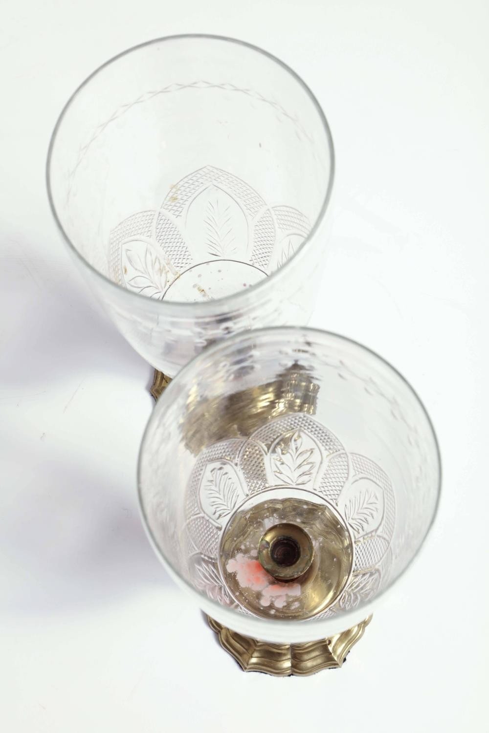 Pair of French Bronze Photophores - English Georgian America