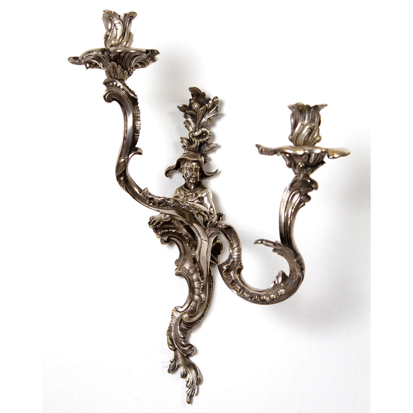 Pair of French Chinoiserie Sconces - English Georgian America