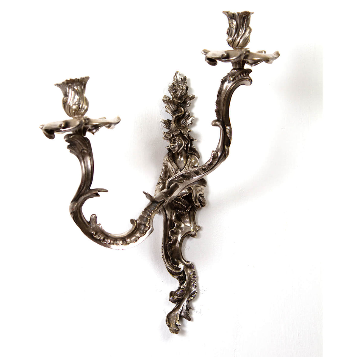 Pair of French Chinoiserie Sconces - English Georgian America