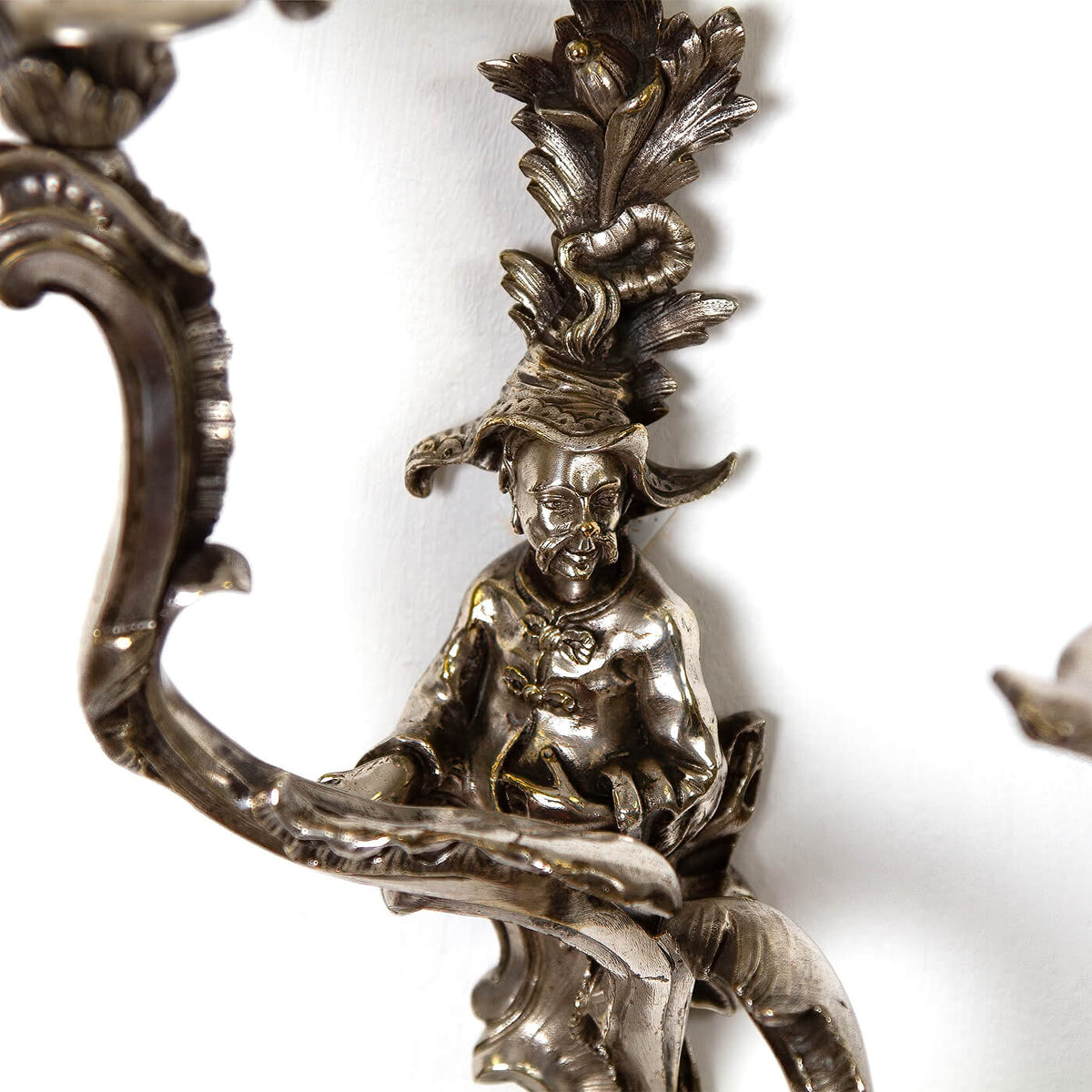 Pair of French Chinoiserie Sconces - English Georgian America