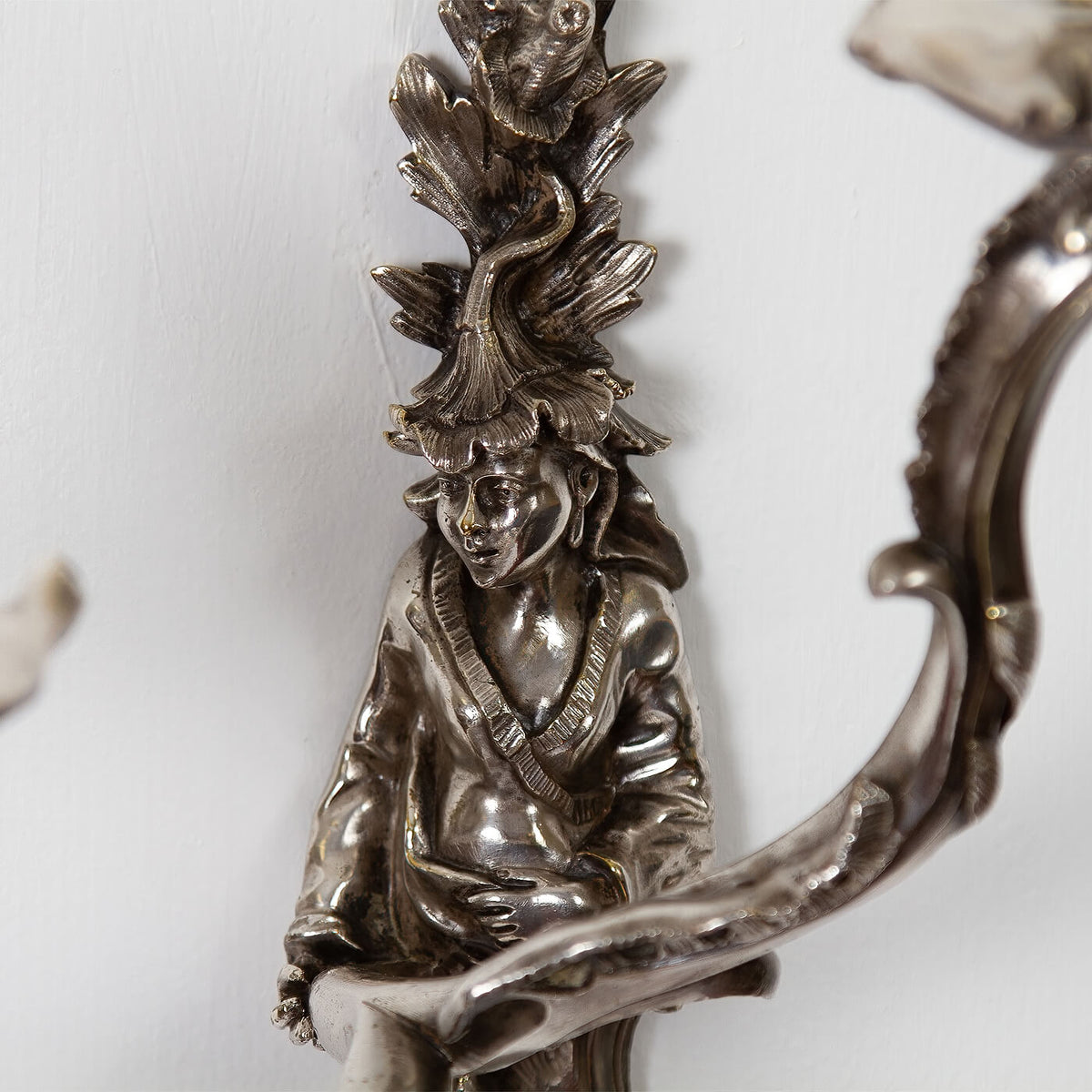 Pair of French Chinoiserie Sconces - English Georgian America