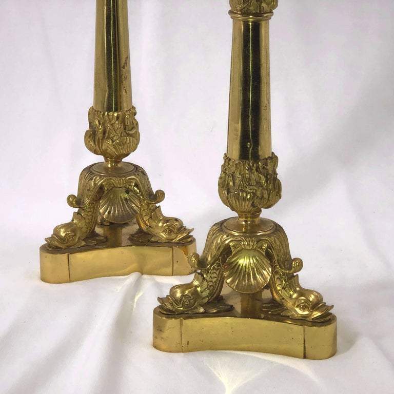 Pair of French Empire Candleabra - English Georgian America