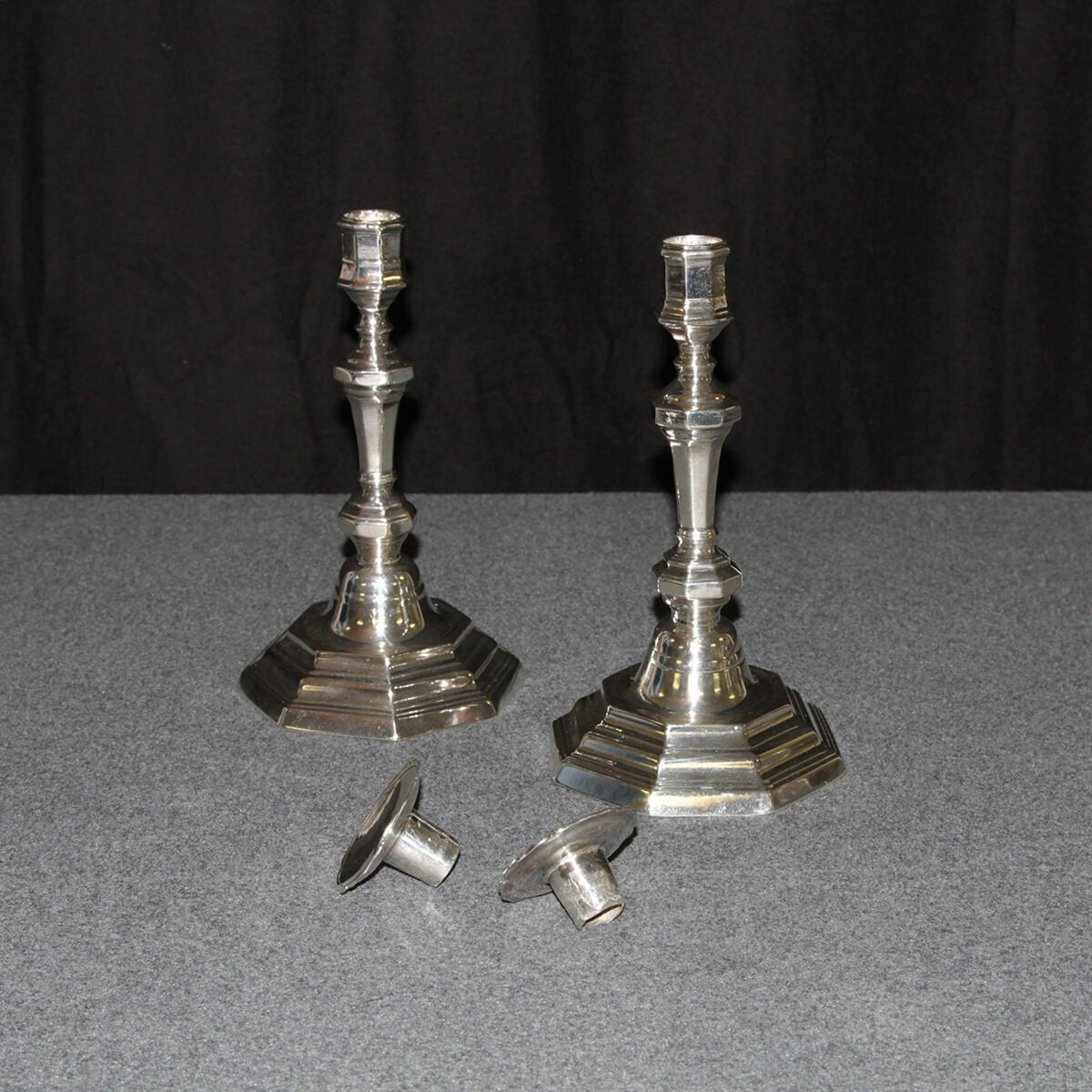 Pair of French Louis XVI Candlesticks - English Georgian America