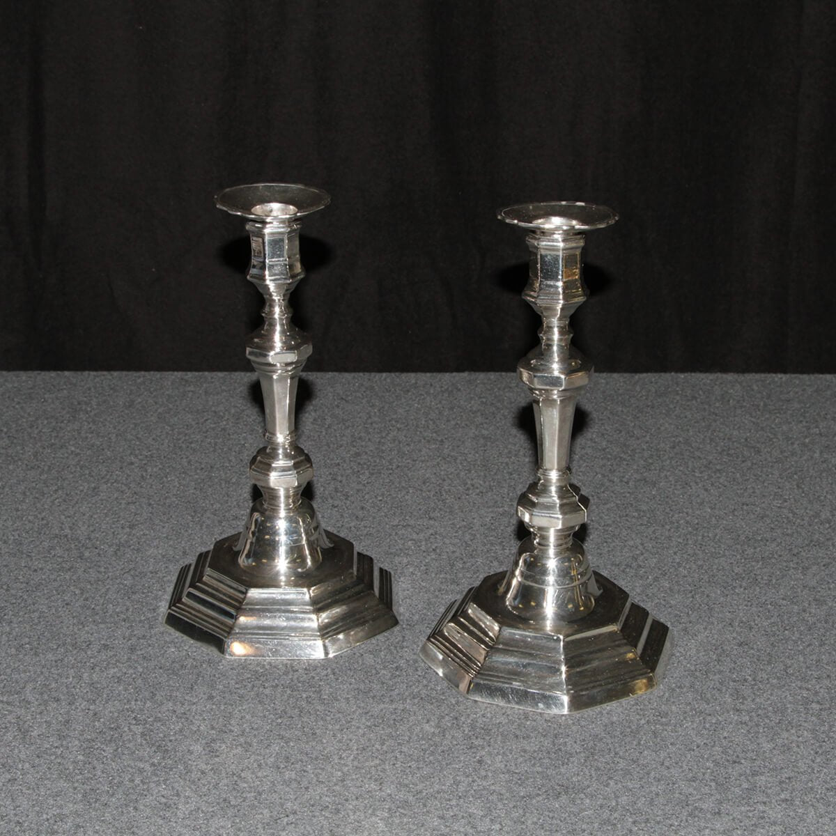 Pair of French Louis XVI Candlesticks - English Georgian America