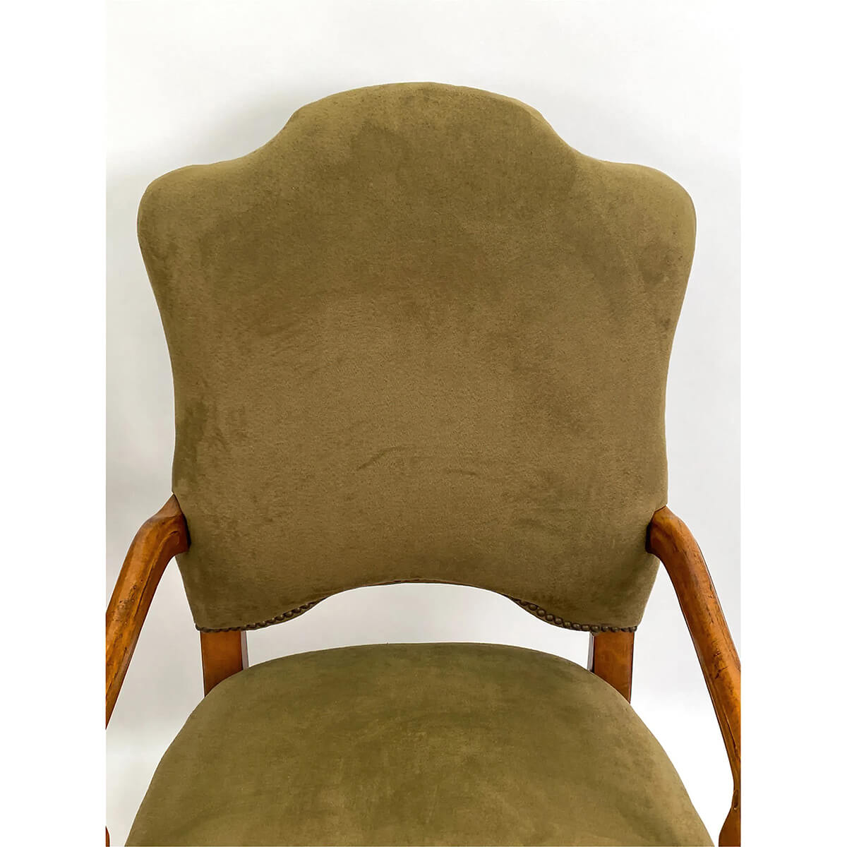 Pair of French Provincial Antique Armchairs - English Georgian America