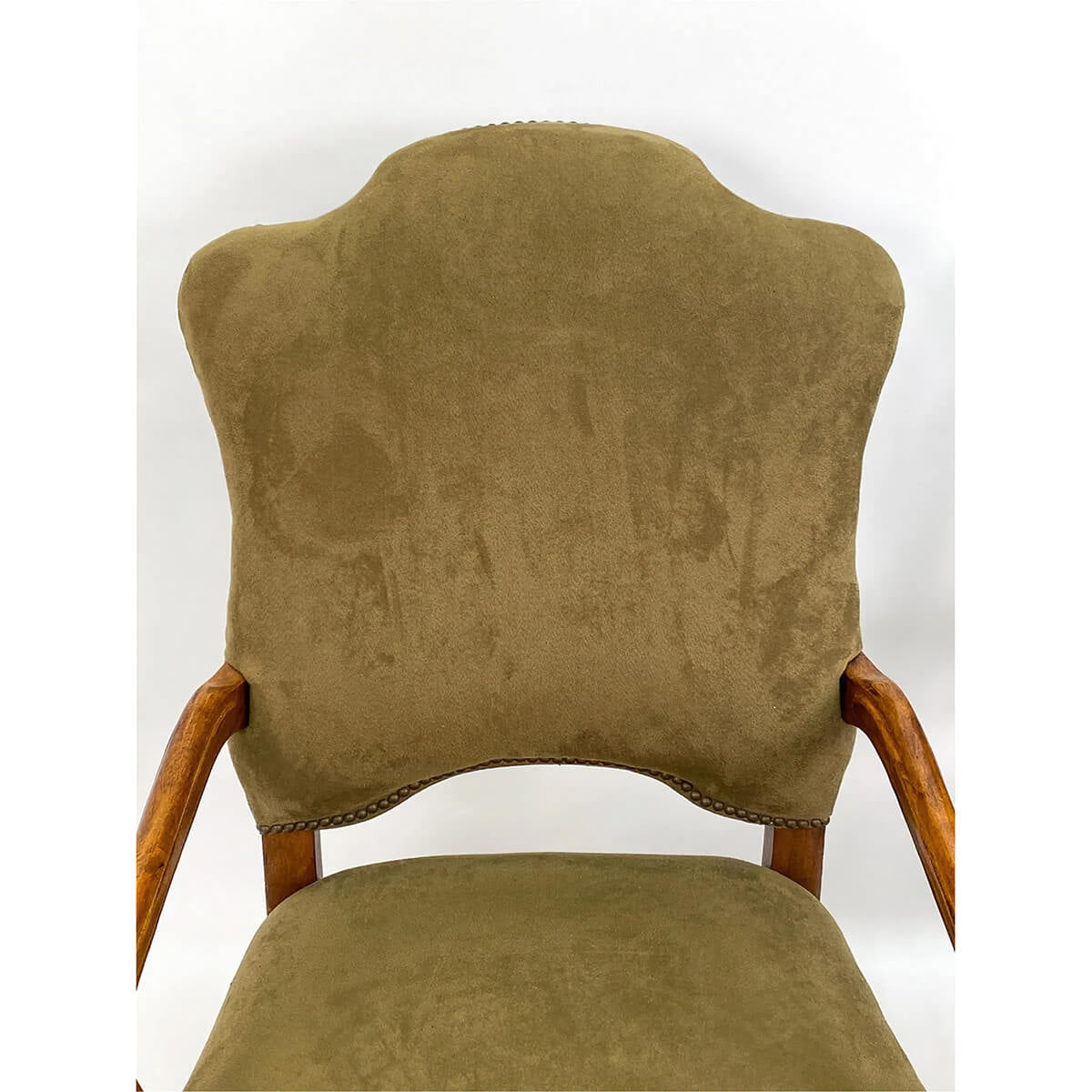 Pair of French Provincial Antique Armchairs - English Georgian America