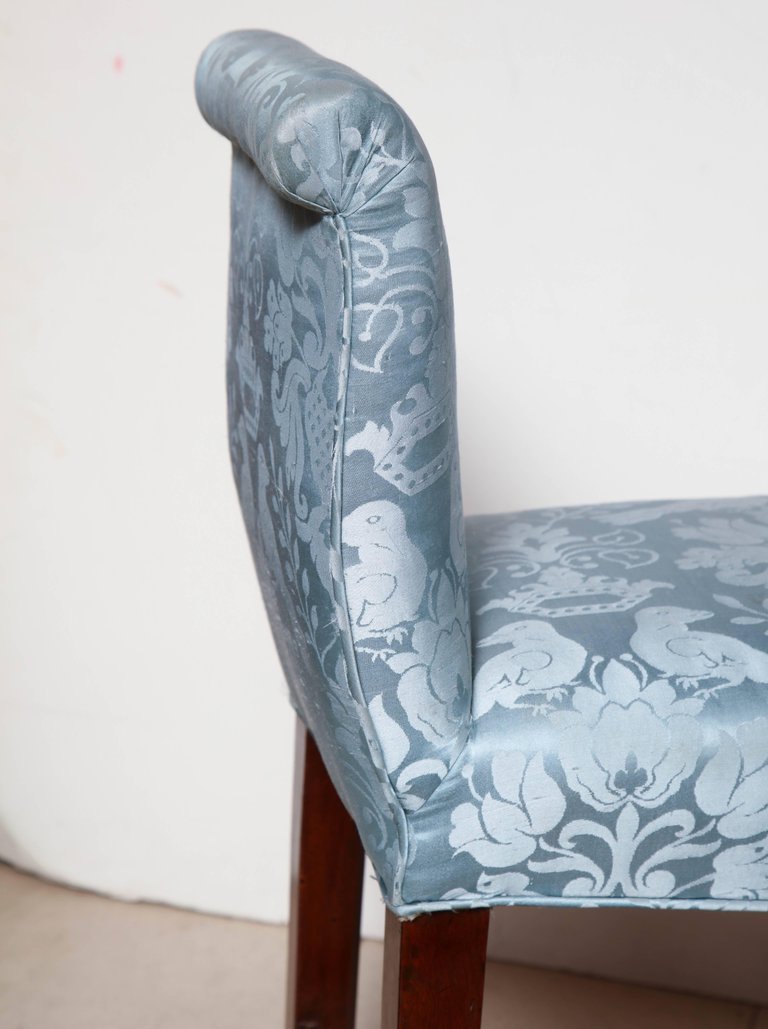 Pair of George III Mahogany Window Benches - English Georgian America