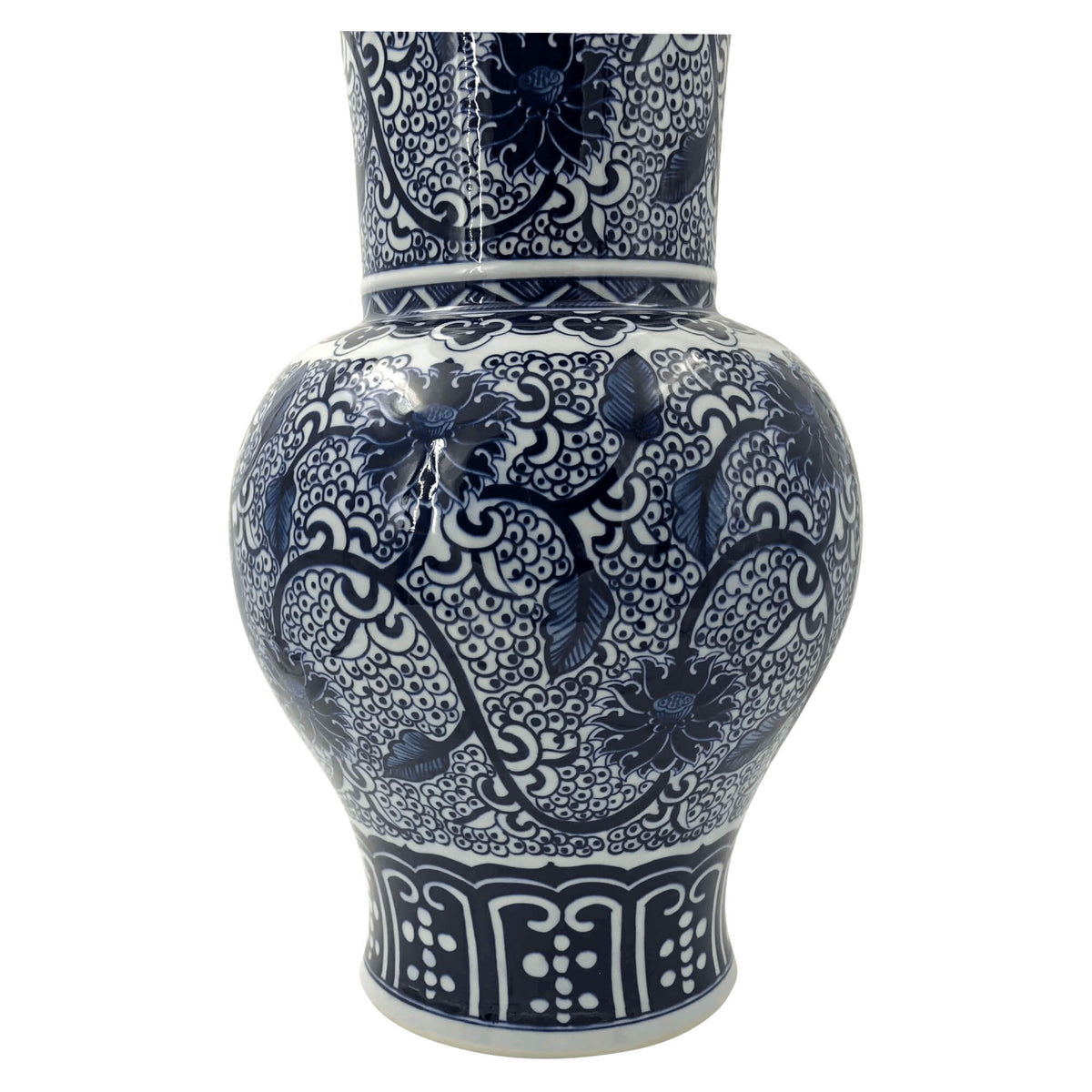 Pair of Hand Painted Chinese Export Flower Vases - English Georgian America