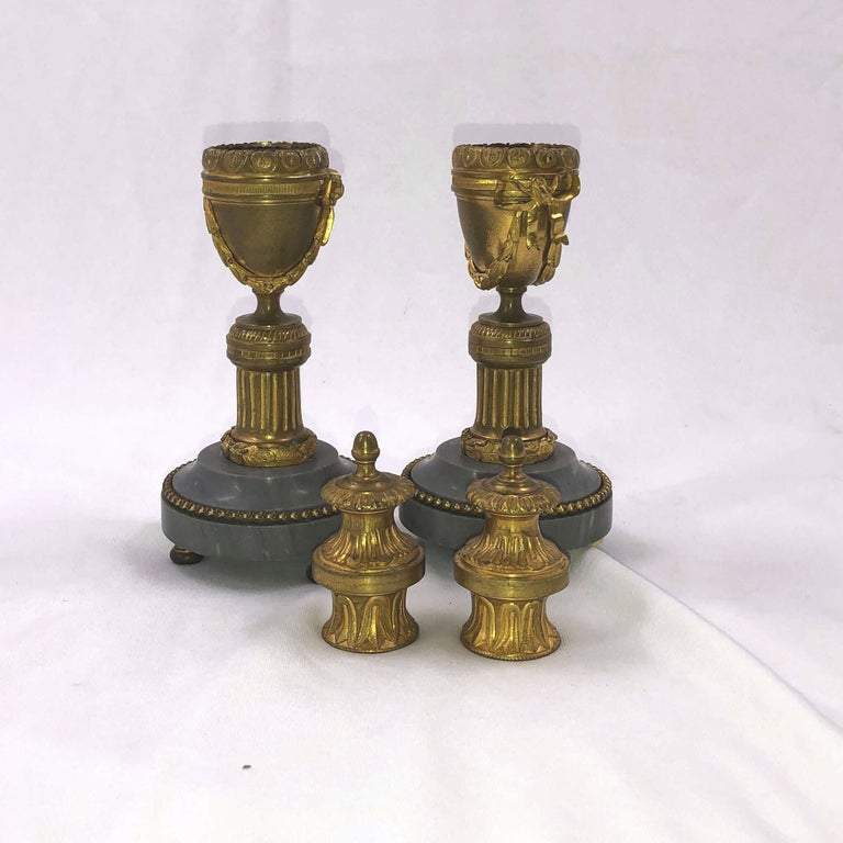 Pair of Louis XVI Bronze Cassollettes - English Georgian America