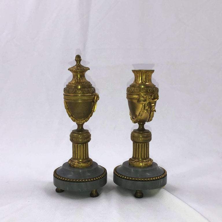 Pair of Louis XVI Bronze Cassollettes - English Georgian America