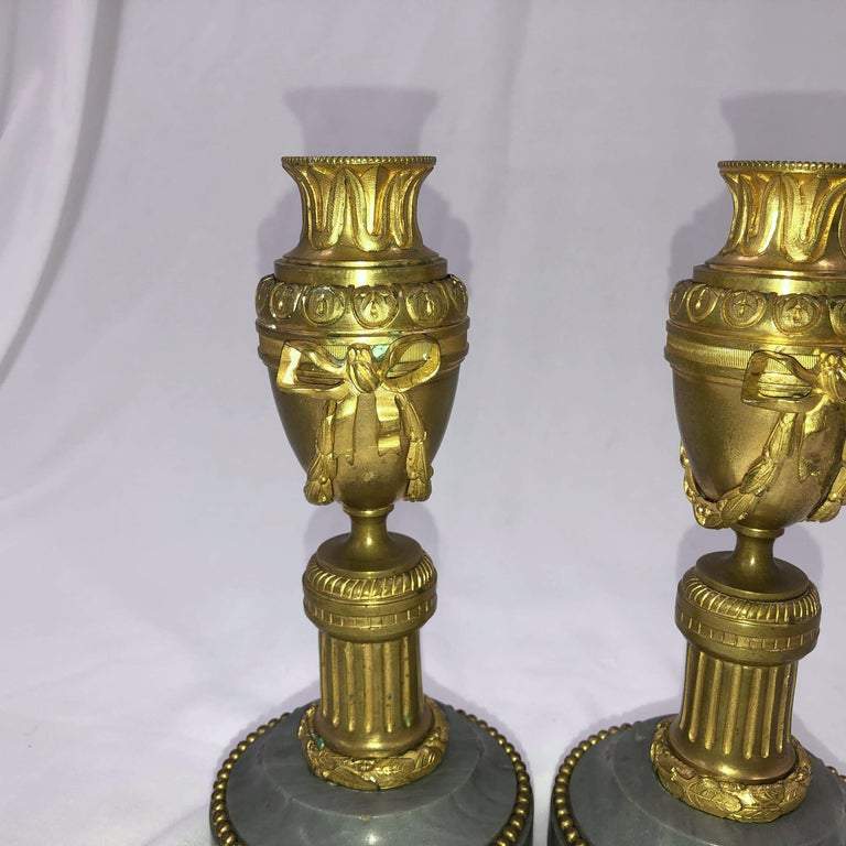 Pair of Louis XVI Bronze Cassollettes - English Georgian America