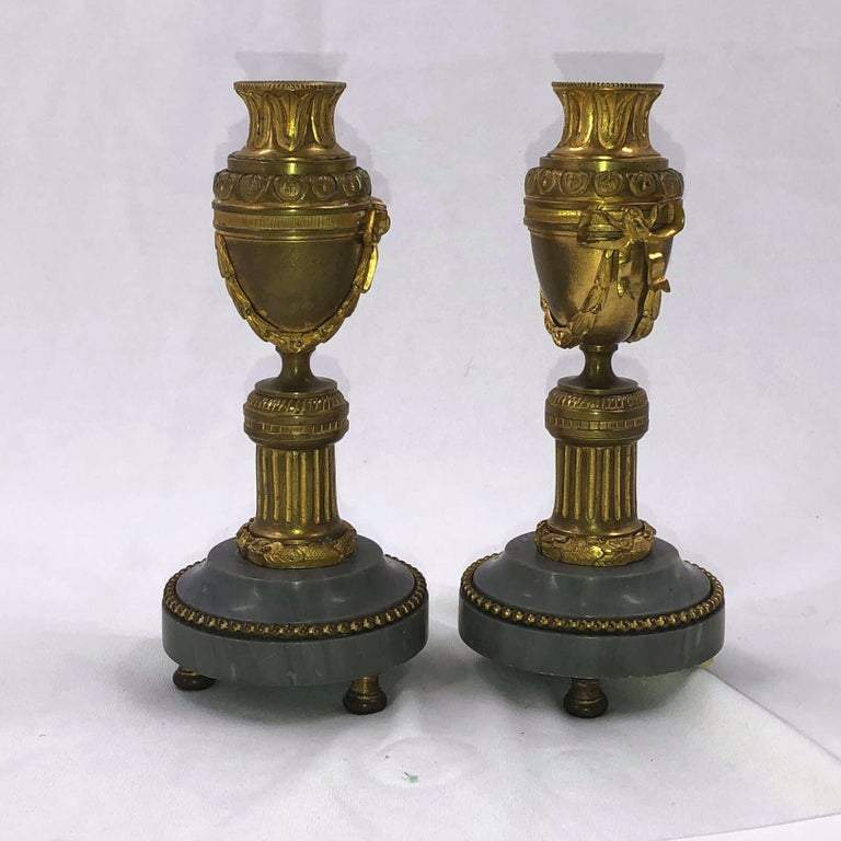 Pair of Louis XVI Bronze Cassollettes - English Georgian America