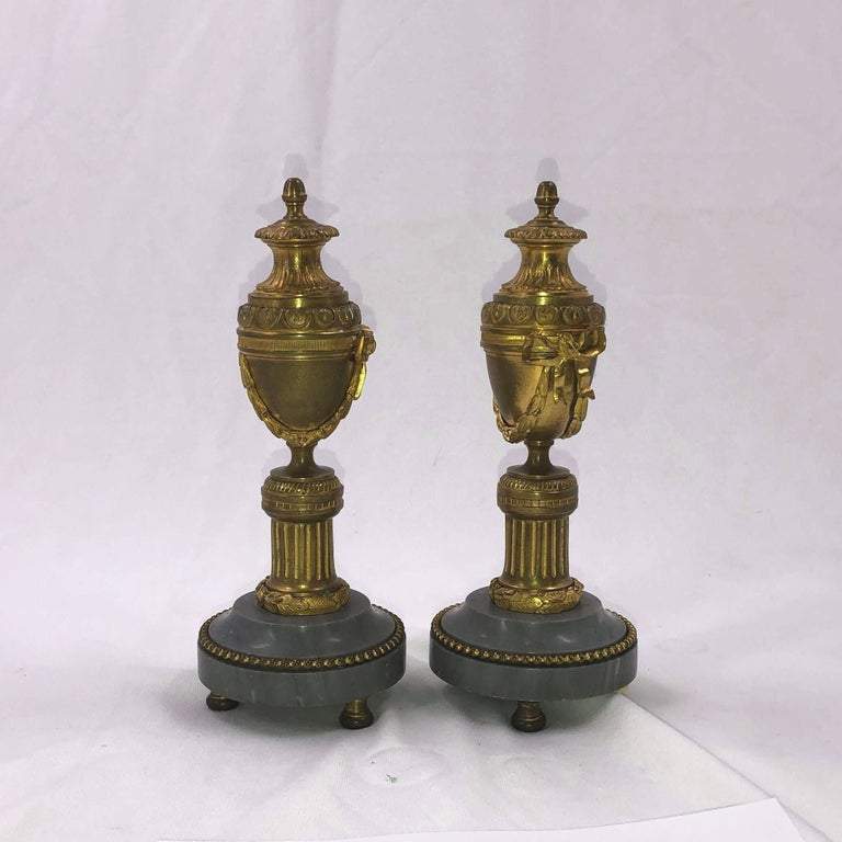 Pair of Louis XVI Bronze Cassollettes - English Georgian America
