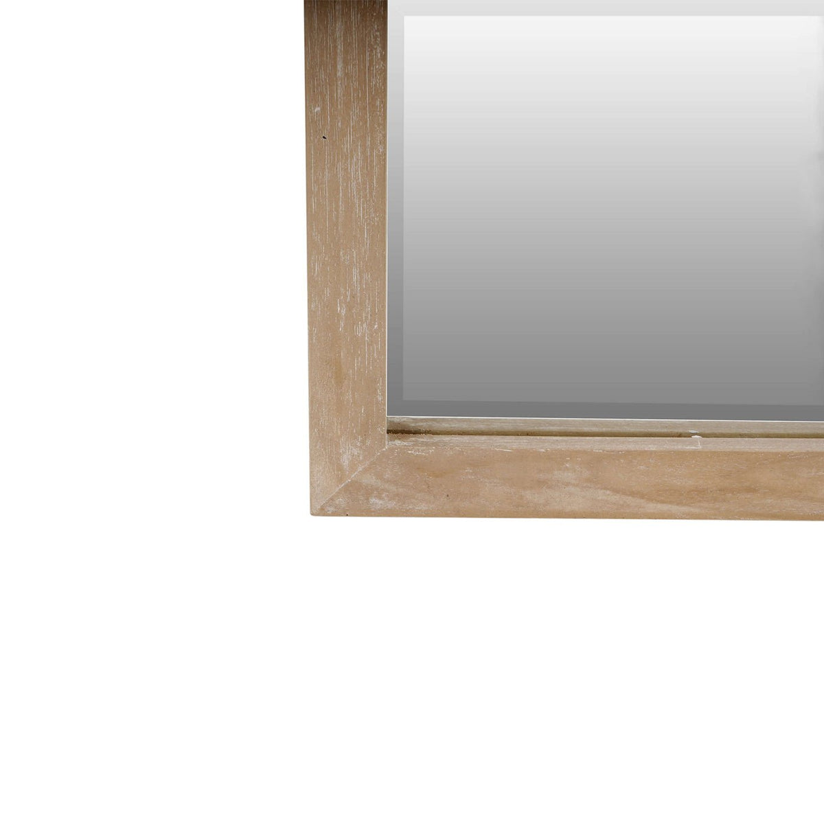 Pair of Modern Mirrors with Wooden Frame - English Georgian America