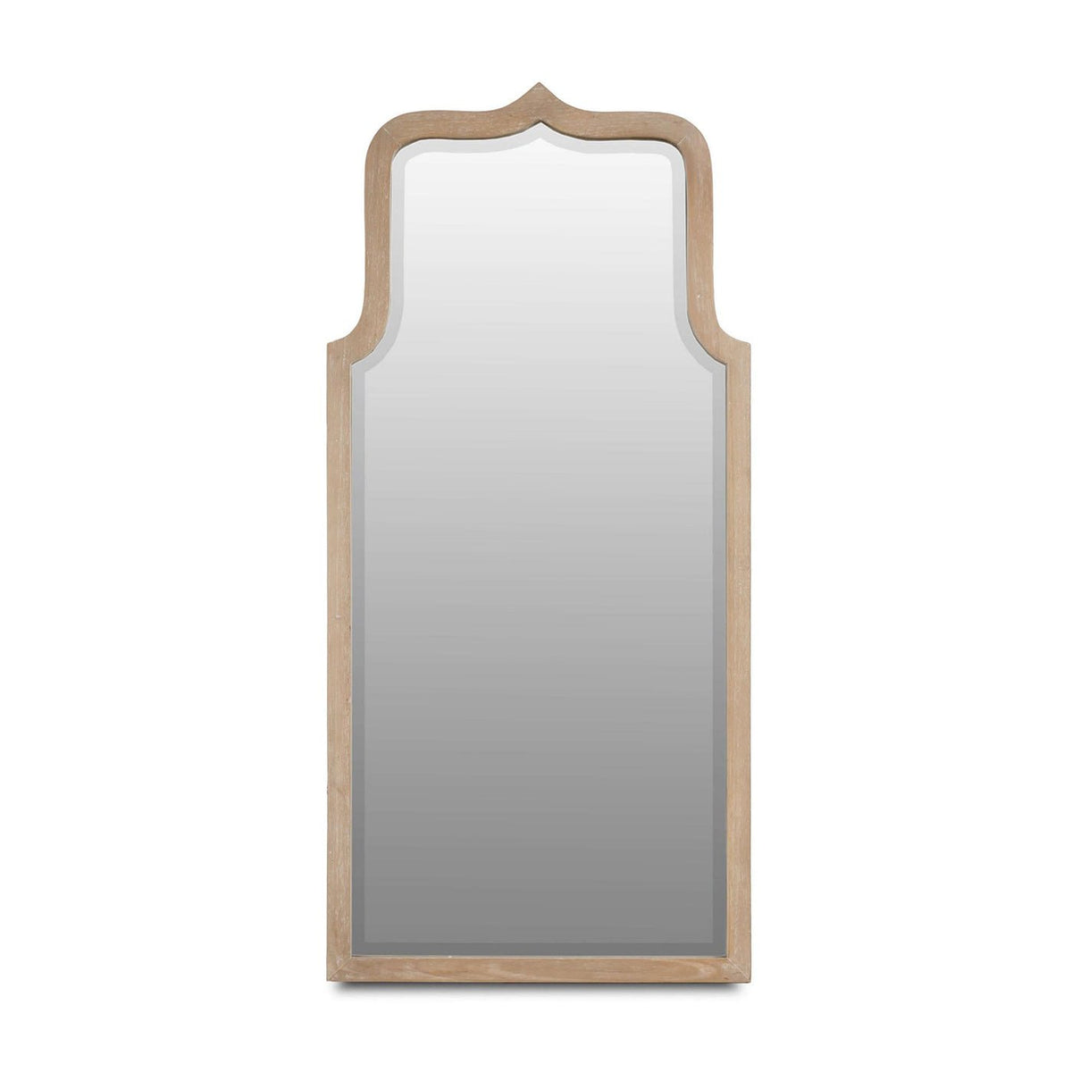 Pair of Modern Mirrors with Wooden Frame - English Georgian America
