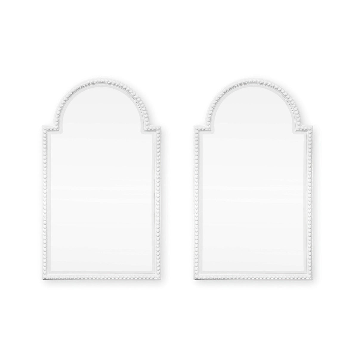 Pair of Painted Queen Anne Style Mirrors - English Georgian America