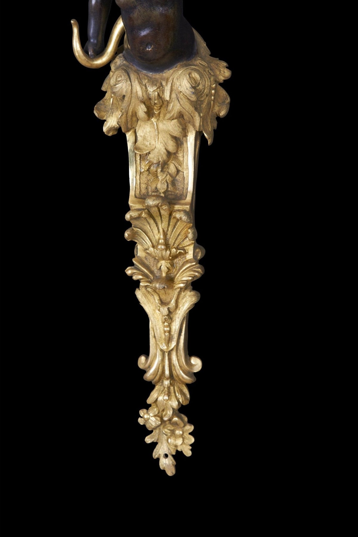 Pair of Regence Style Bronze Two Arm Sconces - English Georgian America