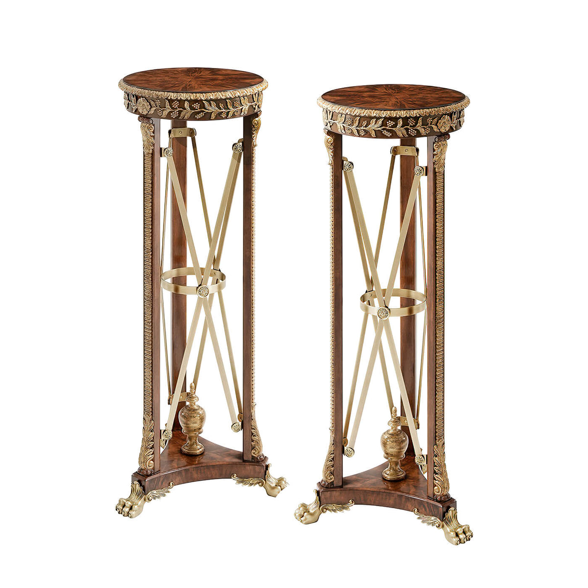 Pair of Regency Style Pedestals - English Georgian America
