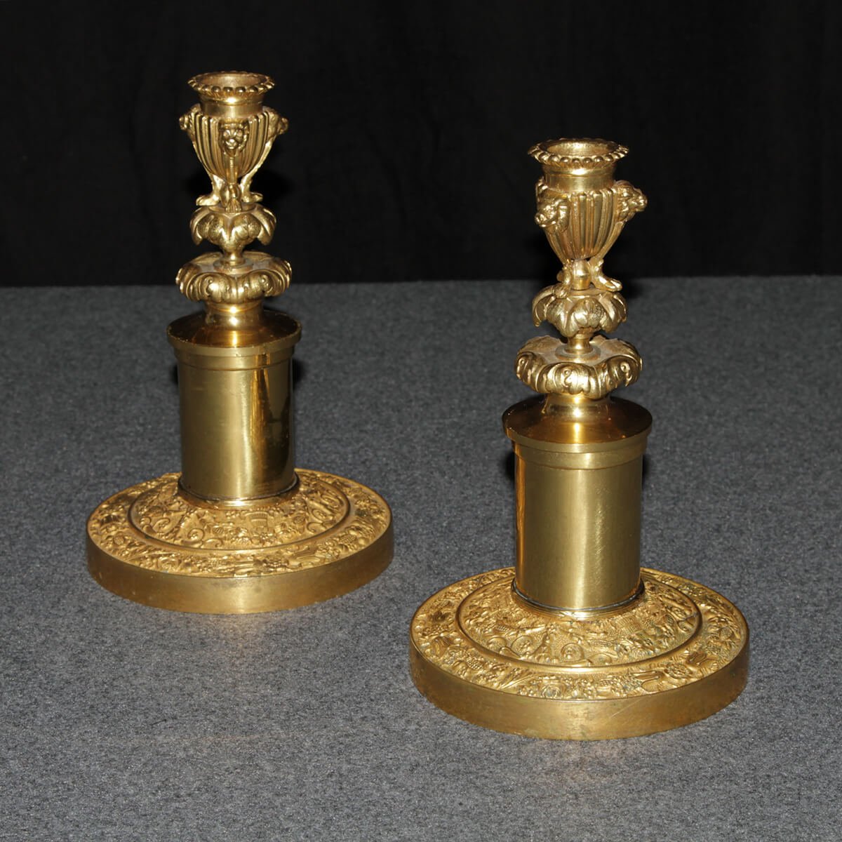 Pair of Russian Neo Classic Candlesticks - English Georgian America