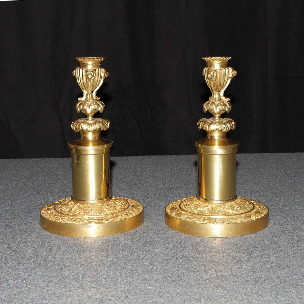 Pair of Russian Neo Classic Candlesticks - English Georgian America