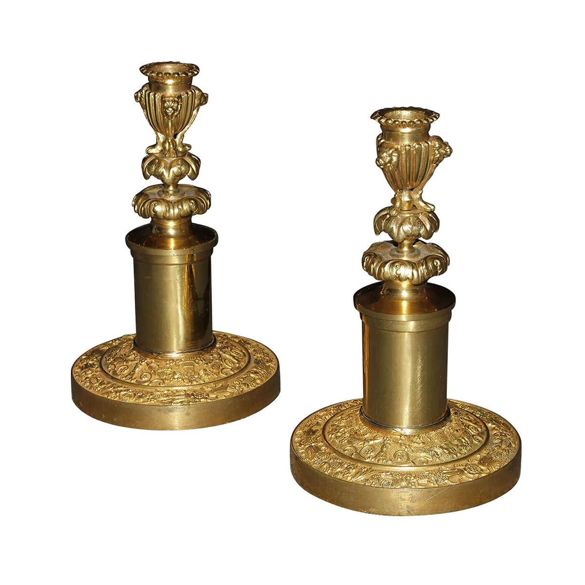 Pair of Russian Neo Classic Candlesticks - English Georgian America