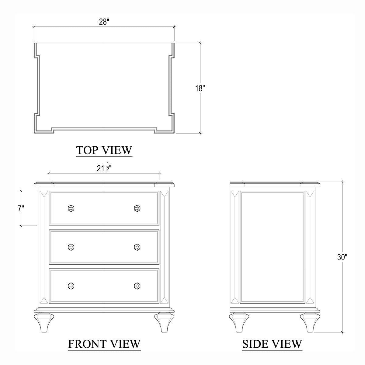 Pair of Rustic European Nightstands - English Georgian America