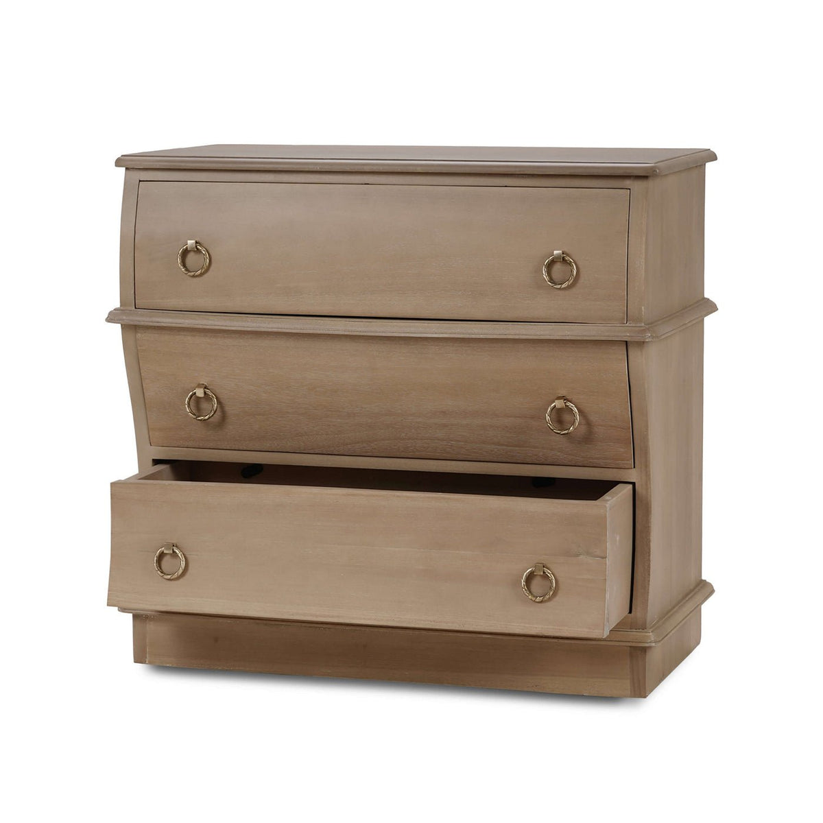 Pair of Serpentine Wooden Nightstands - English Georgian America