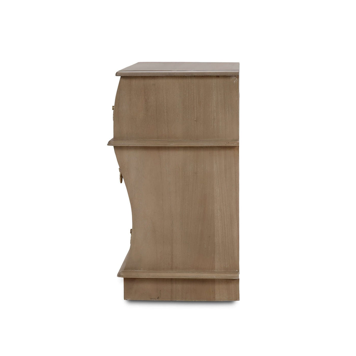 Pair of Serpentine Wooden Nightstands - English Georgian America