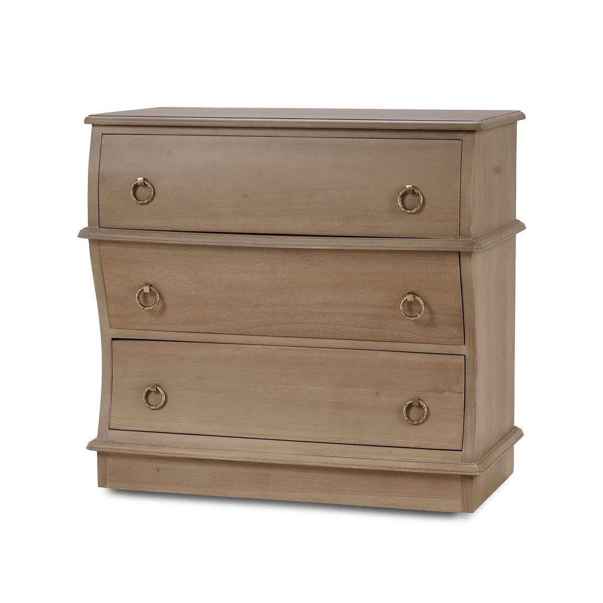 Pair of Serpentine Wooden Nightstands - English Georgian America