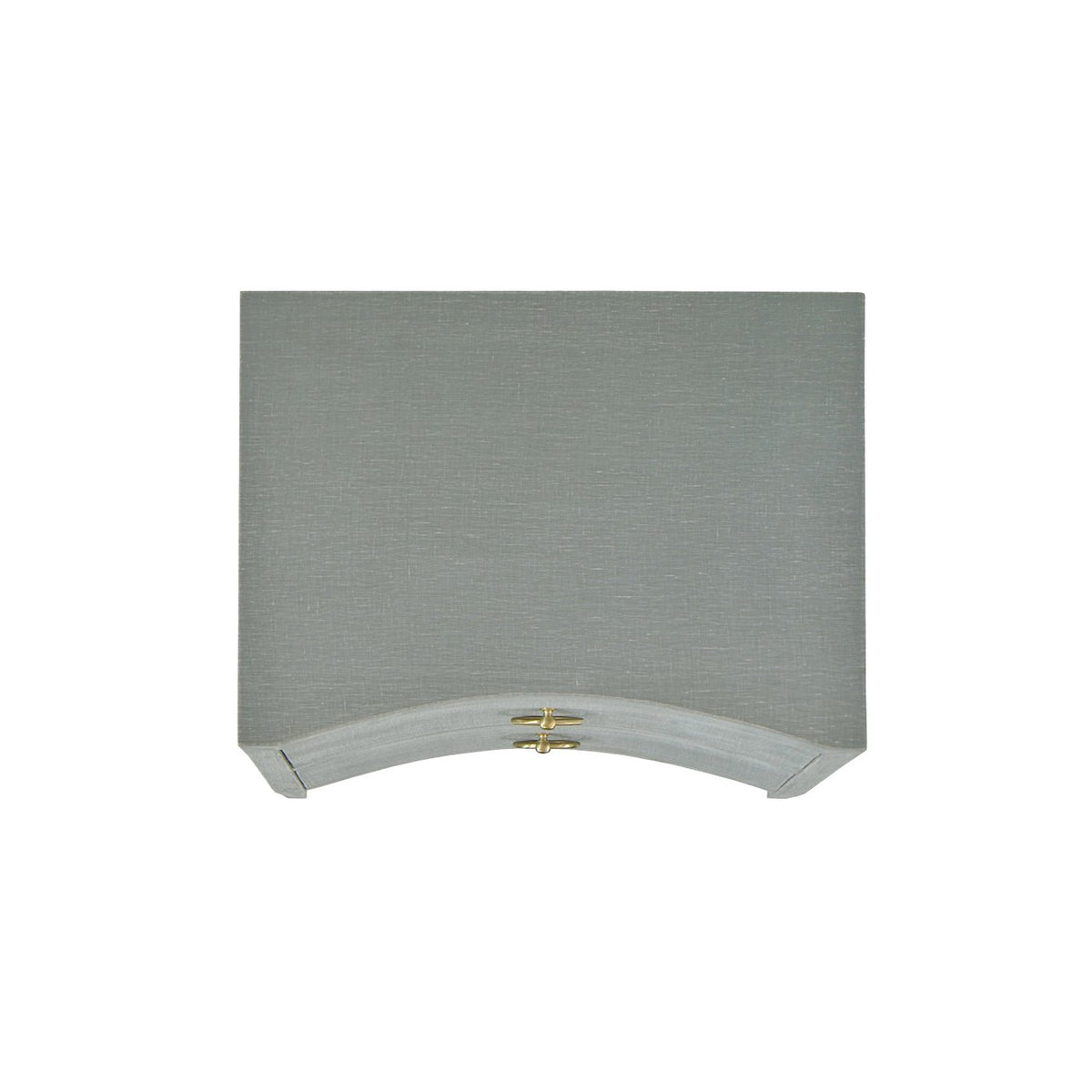 Pale Blue Linen Wrapped Modern Nightstand - English Georgian America