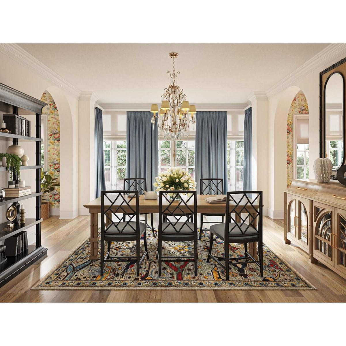 Palm Beach Regency Dining Table - 96&quot; - English Georgian America