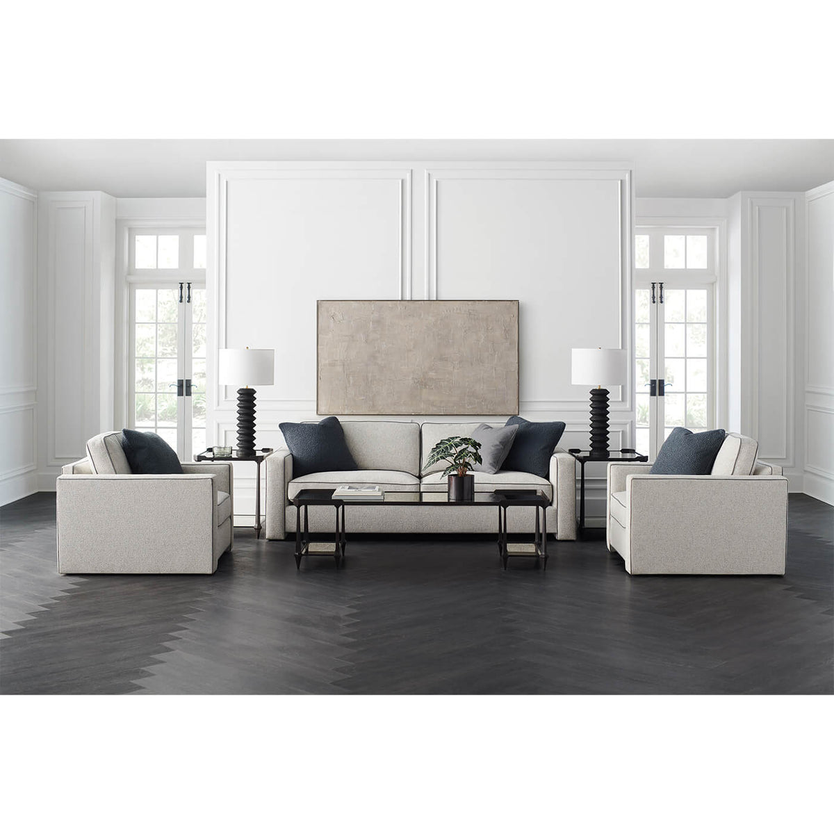 Paris Welt Sofa - Charcoal Welt - English Georgian America