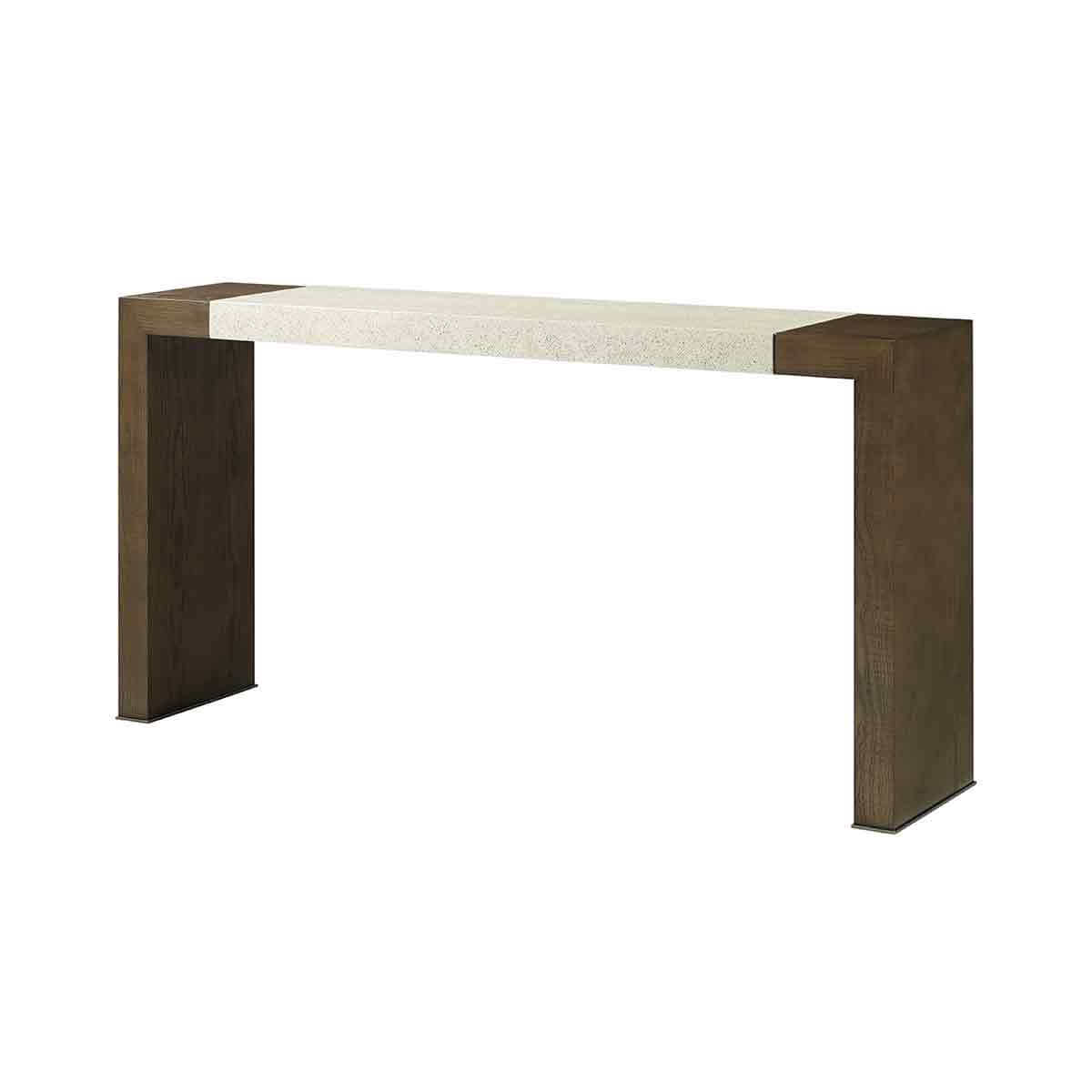 Parson Style Console Table - Dark - English Georgian America