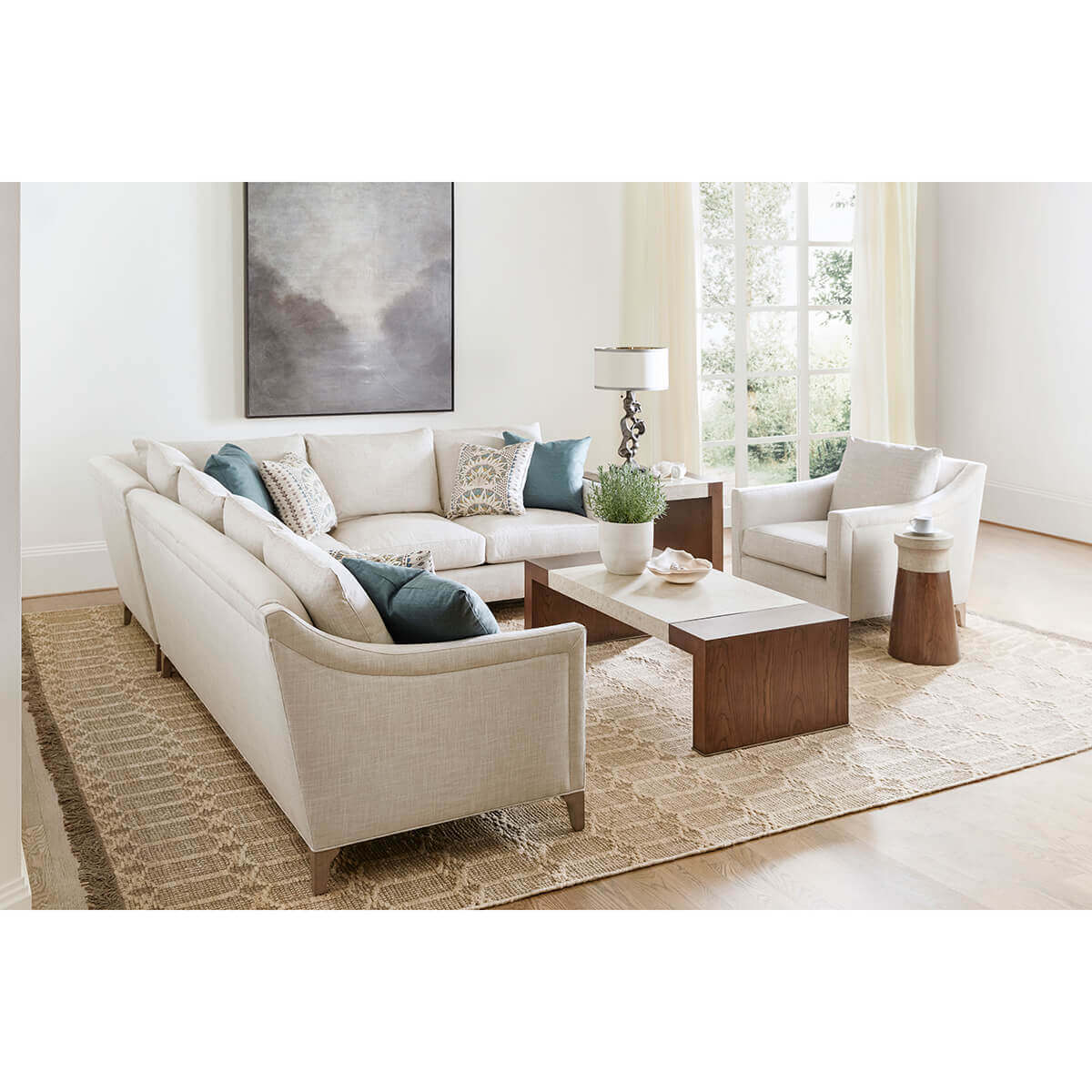 Parsons Style Coffee Table - Dark - English Georgian America