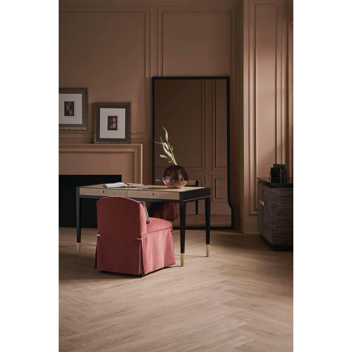 Petite Upholstered Accent Chair - English Georgian America