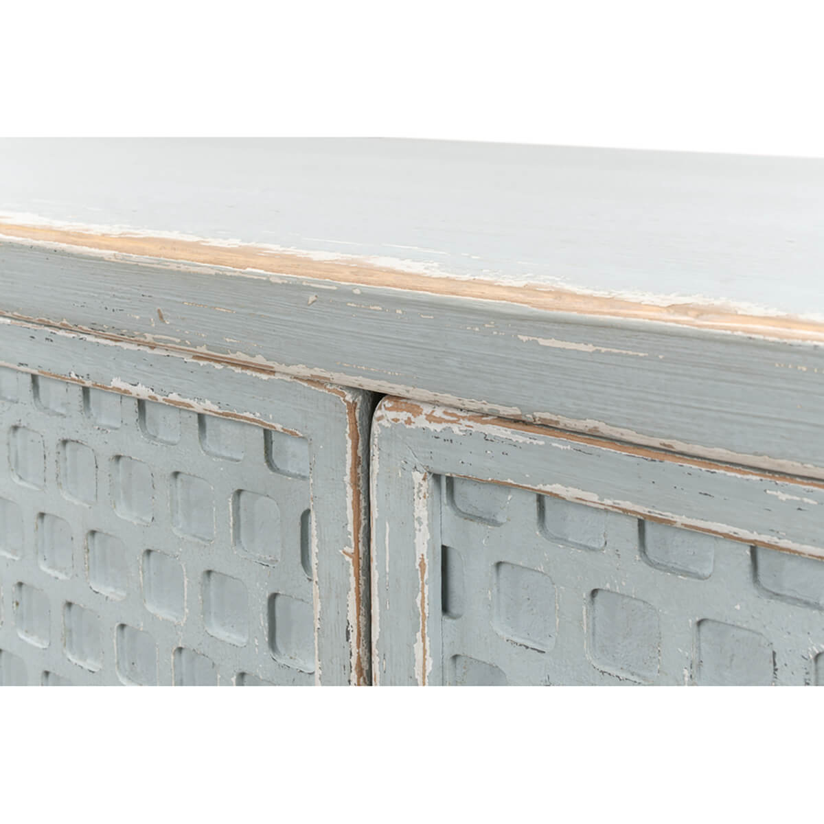 Powder Blue Rustic Sideboard - English Georgian America