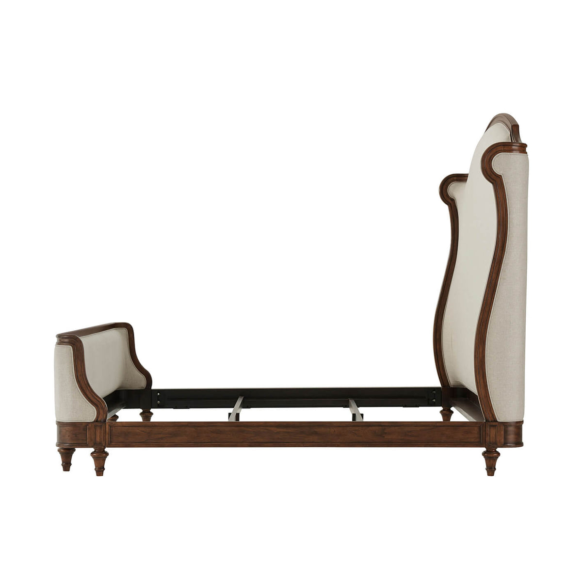 Provincial Carved King Size Bed - English Georgian America