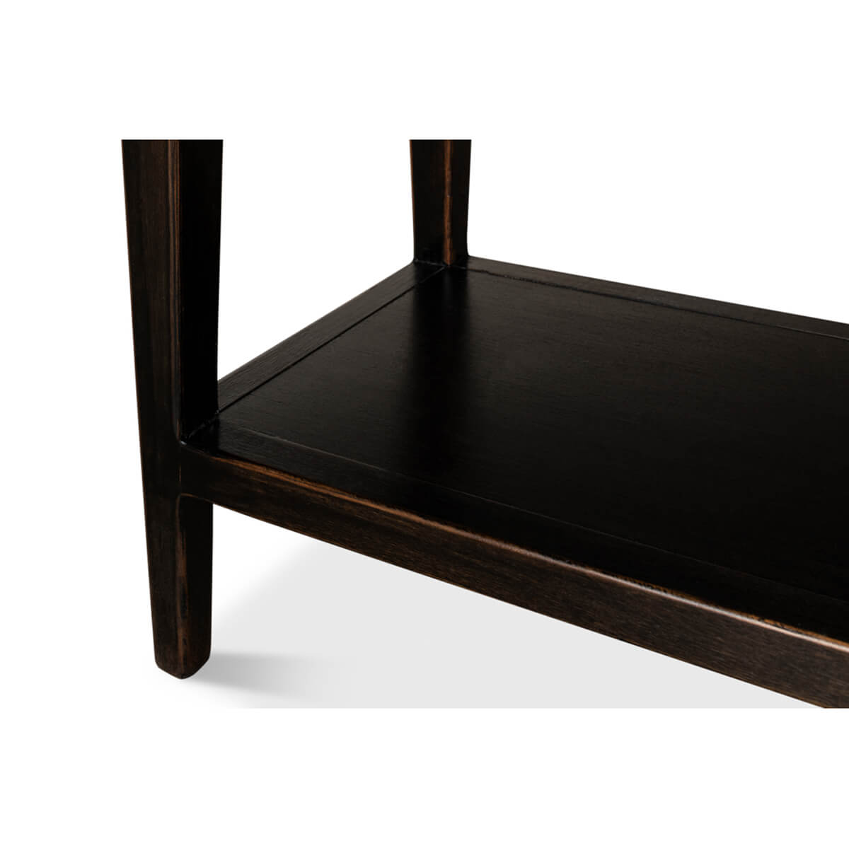 Provincial Ebonized Display Cabinet - English Georgian America