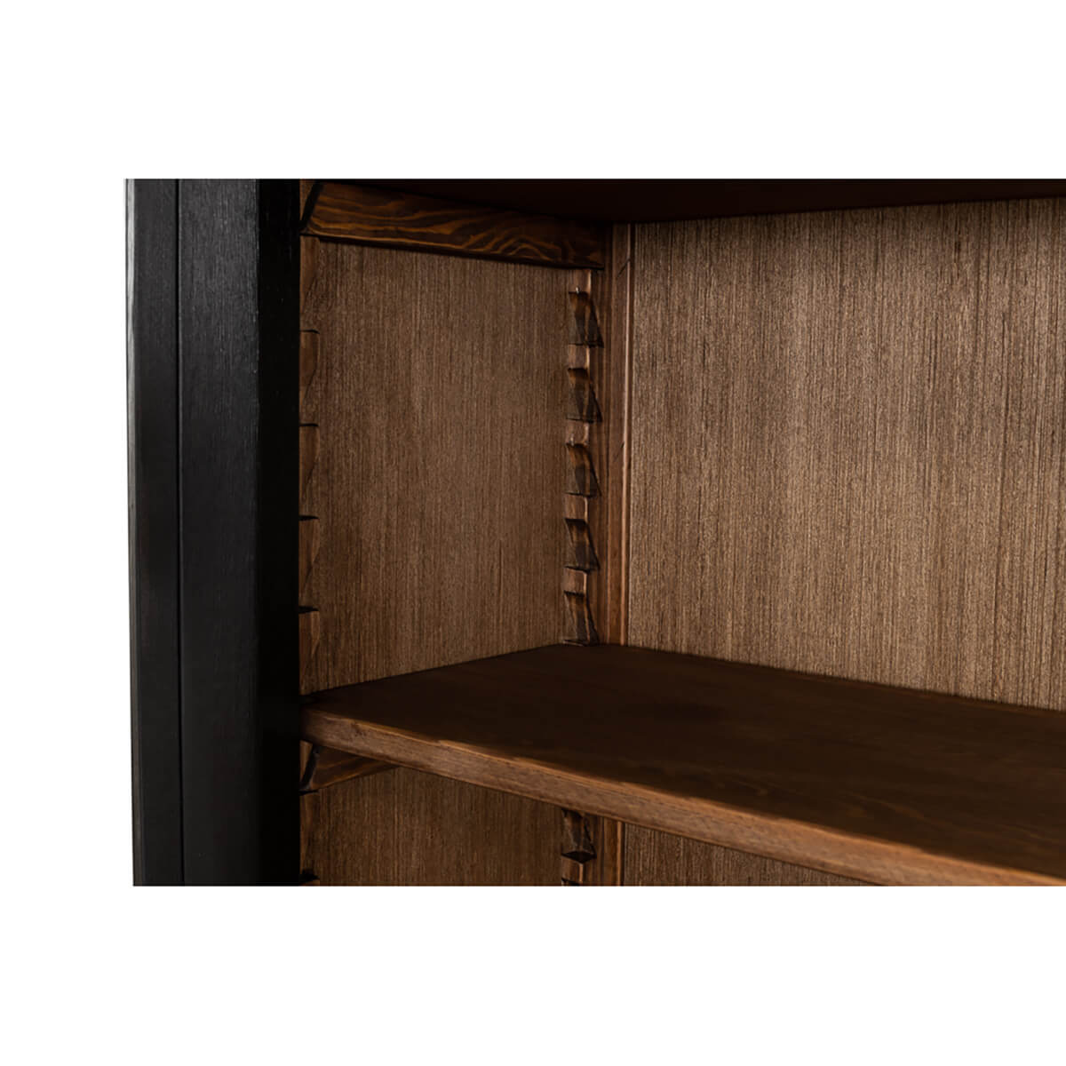 Provincial Ebonized Display Cabinet - English Georgian America